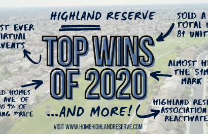 December Update and 2020 Recap for Highland Reserve 
